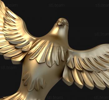 3D модель Взлетающий голубь (STL)